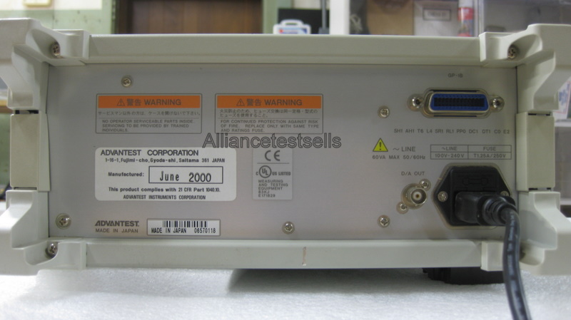 Advantest Q8326 - Optical Wavelength Meter | Alliance Test Equipment